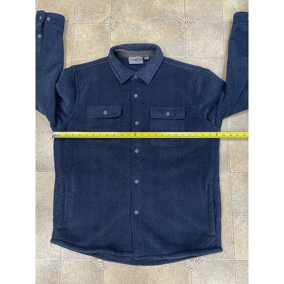 Rugged Elements Men’s Size Large Blue Lumberjack Shirt Jacket Fleece Lined-EUC - Picture 4 of 12